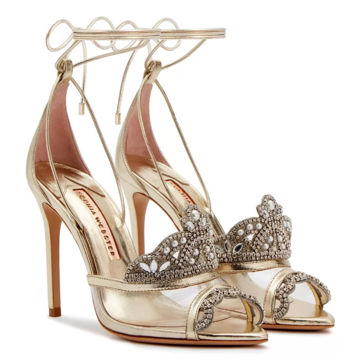 Sophia Webster Royalty Glass Sandal* Wedding Guest | Up To Size 46